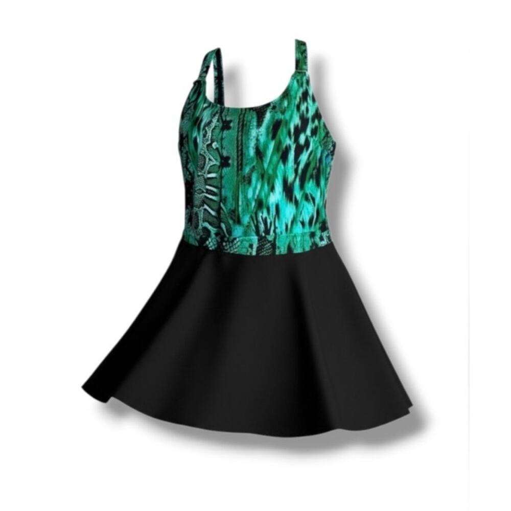 Jaclyn Smith KMART Deadstock NWT tags one piece swimdress Women's size 18